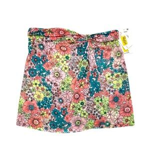 Raisins California Skirt Floral Print Mesh Women's Skirt or Swimsuit Coverup